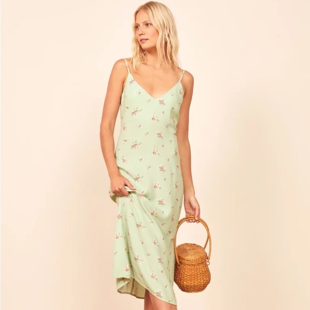 Reformation floral slip dress